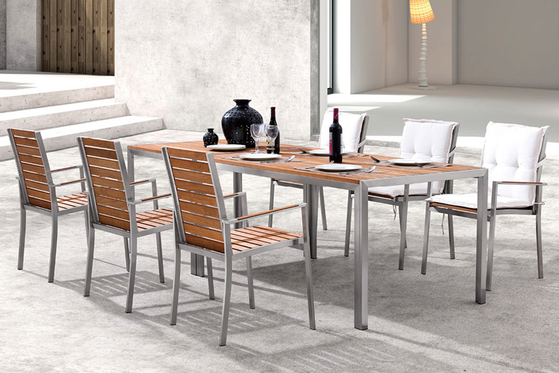 Outdoor furniture dining table set