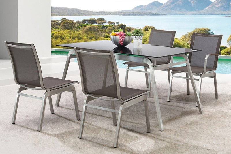 Luxury outdoor garden dining table set
