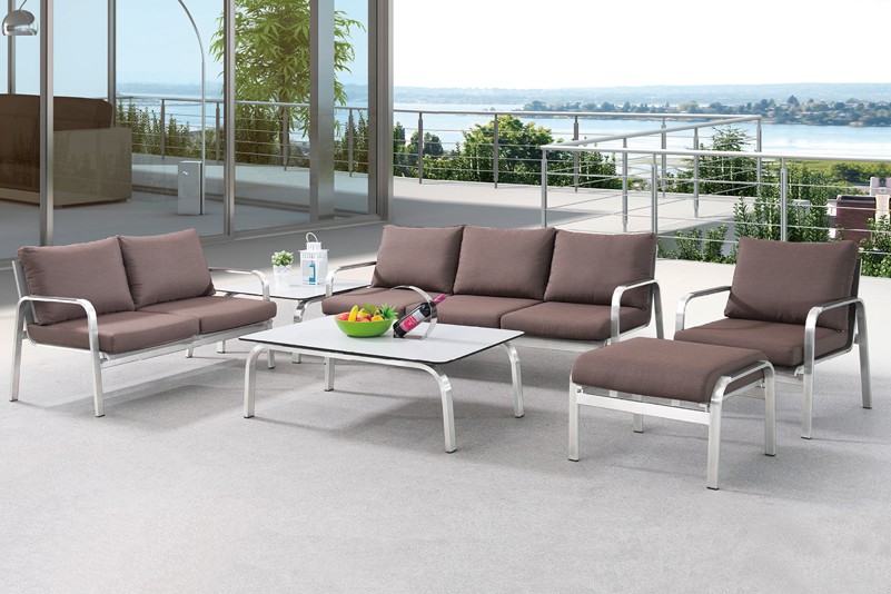 Simple design  garden stainless steel sofa set